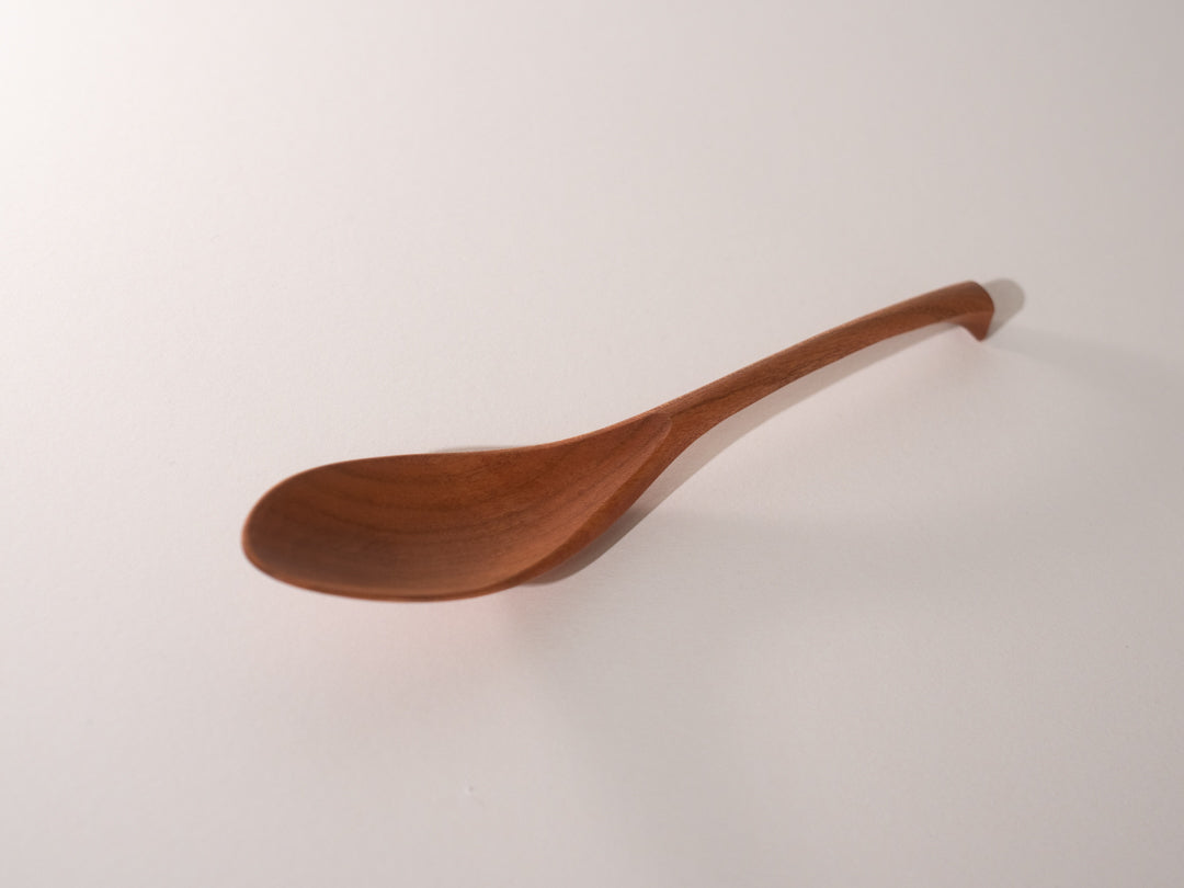 Renge Spoon – Hand-Carved Mountain Cherrywood 山桜のレンゲ匙