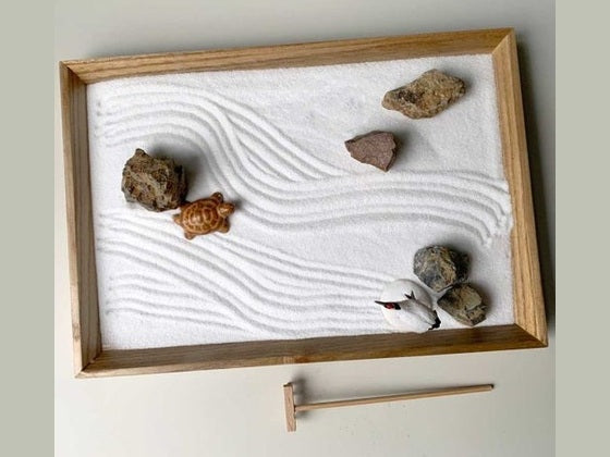 Miniature Zen Garden Kit – Kare-sansui in Your Hands 【Crane&Turtle】