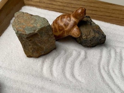Miniature Zen Garden Kit – Kare-sansui in Your Hands 【Crane&Turtle】