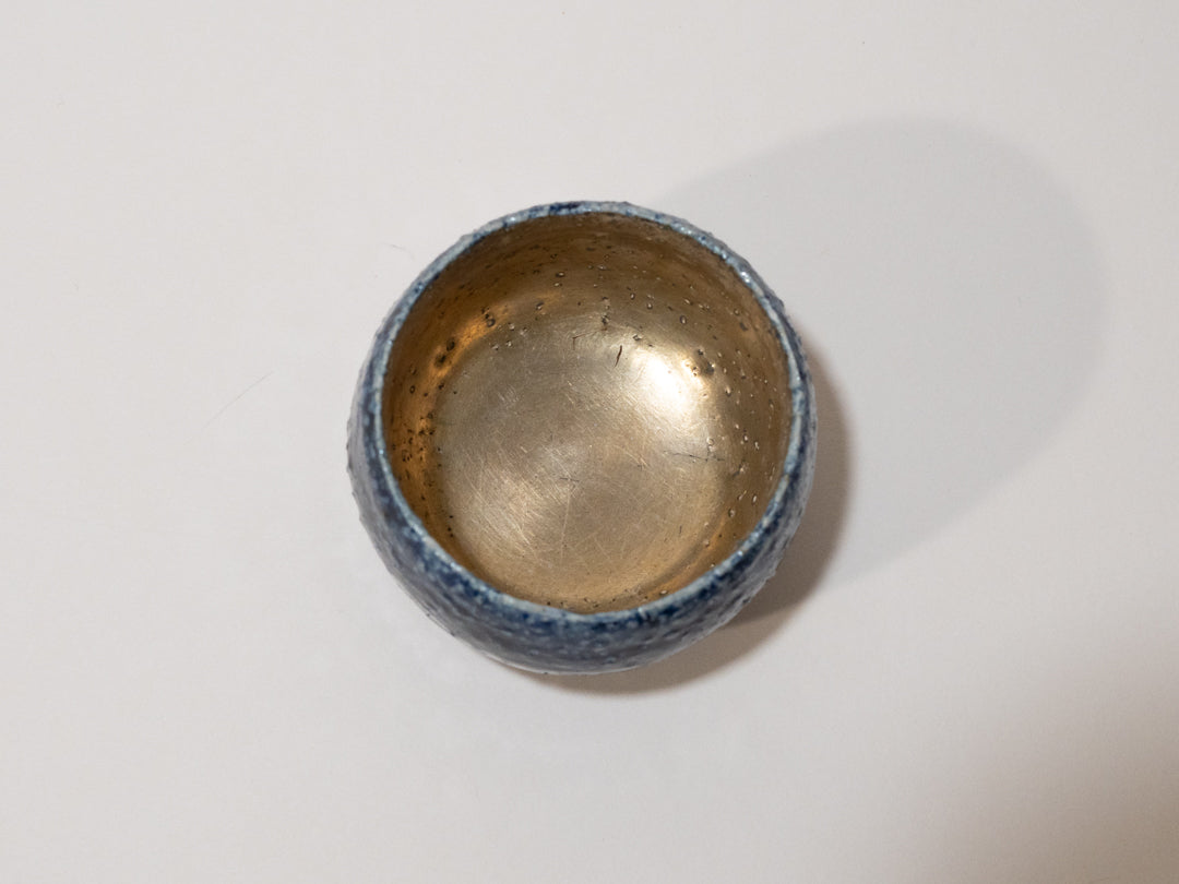 Wabi-sabi ochoko (Sake Cup)-Blue