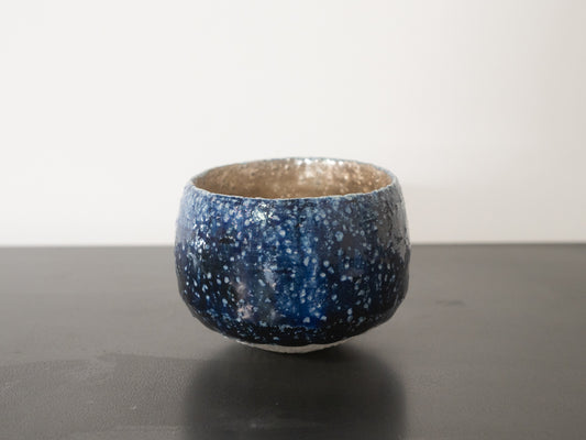 Wabi-sabi ochoko (Sake Cup)-Blue