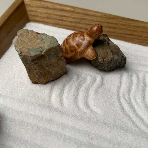 Miniature Zen garden Crane&Turtle designkit -枯山水 鶴亀 庭園セット