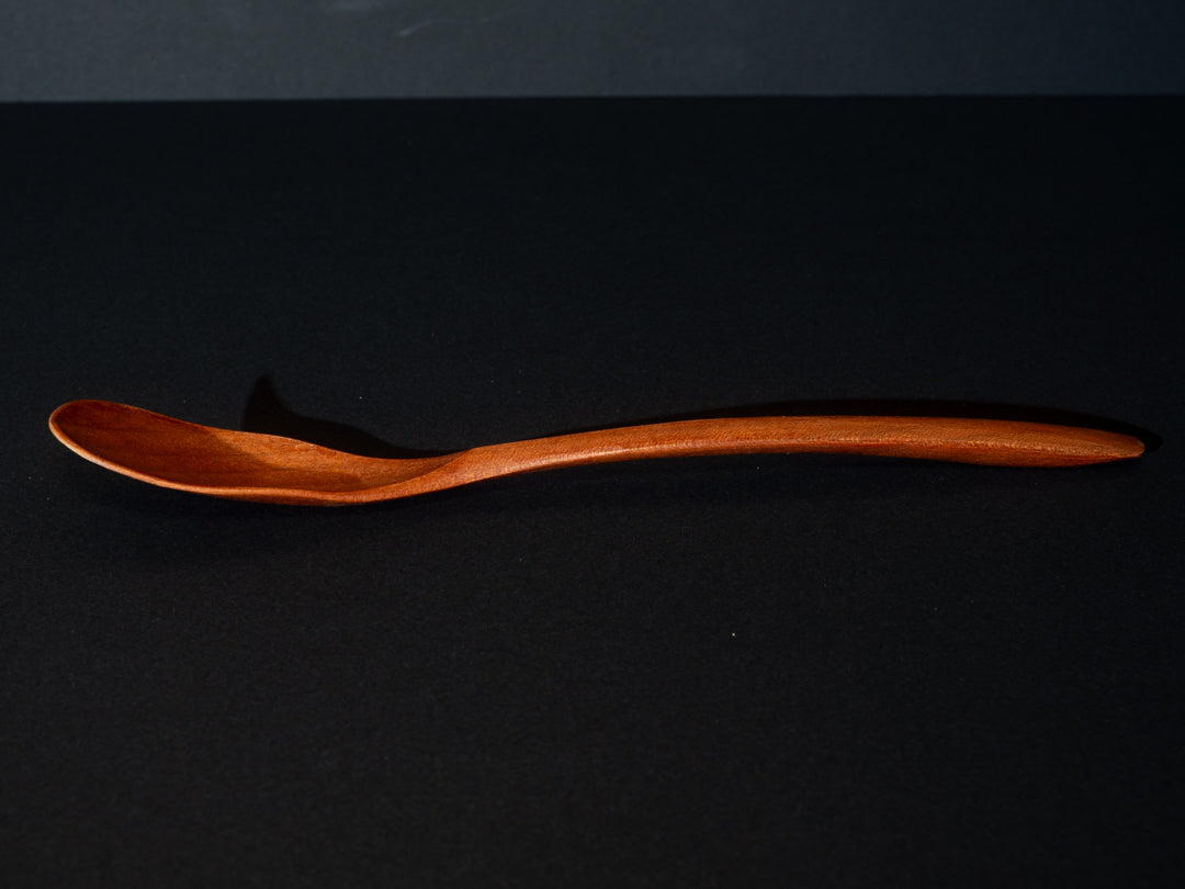 Wooden Spoon for Spice Curry– Hand-Carved Mountain Cherrywood