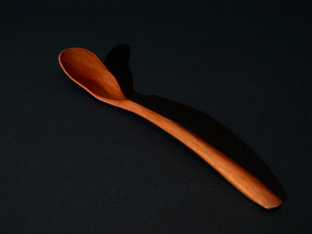 Wooden Spoon for Spice Curry– Hand-Carved Mountain Cherrywood